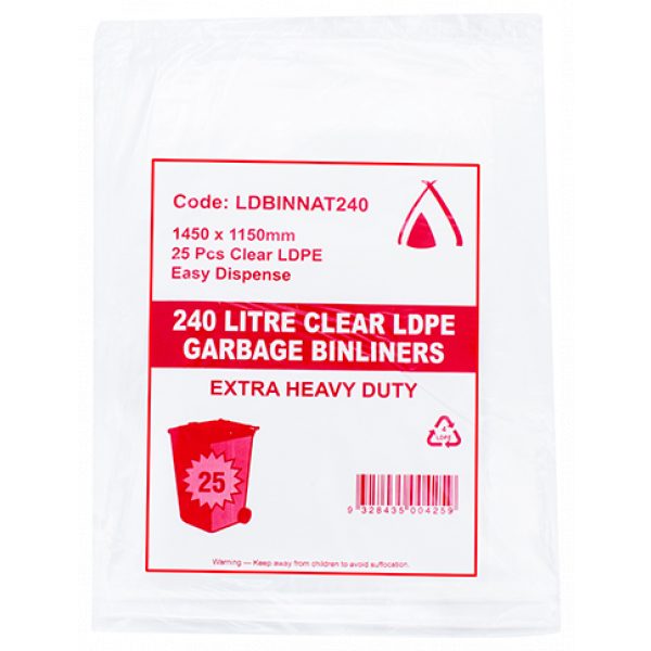 240L LDPE HD BAGS SCS