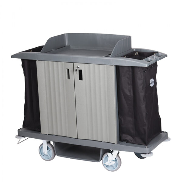 COMPASS HARD FRONT HOUSEKEEPING TROLLEY -SYDNEYCLEANINGSUPPLIES